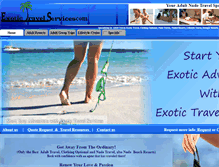 Tablet Screenshot of exotictravelservices.com